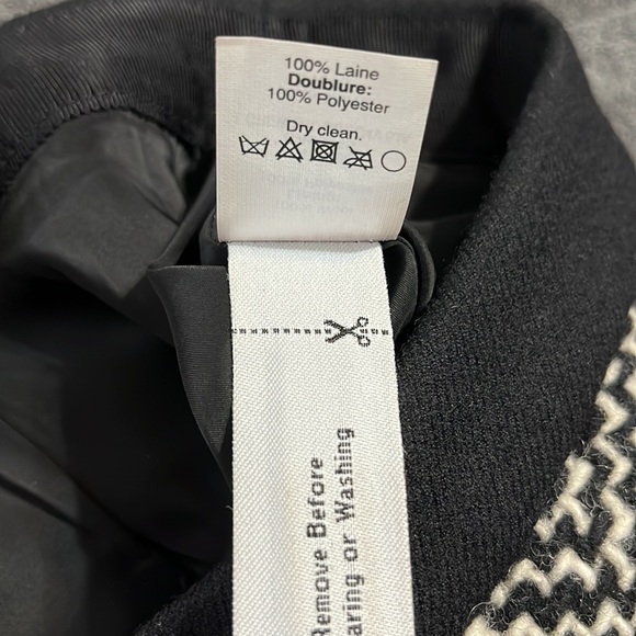 J.Crew wool mini skirt size 0 lined color block NWT - Picture 10 of 10